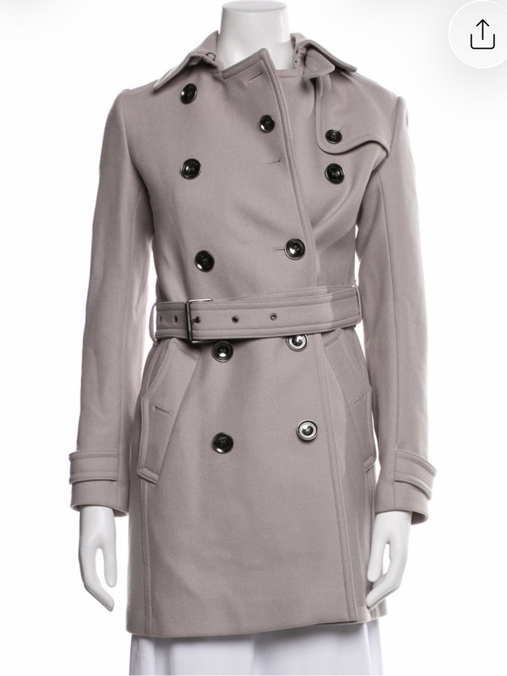 Burberry Brit Virgin Wool Trench Coat